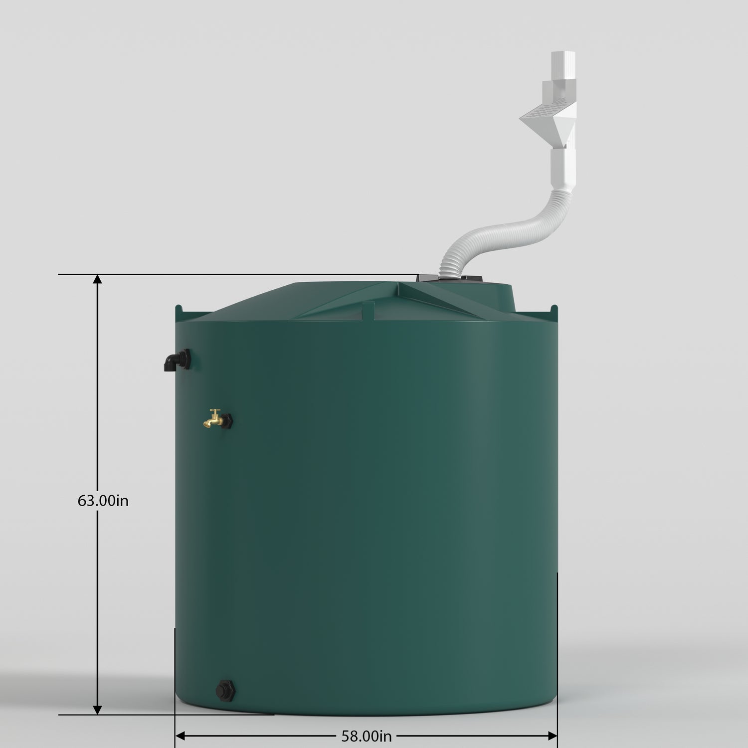 600 Gallon Rainwater Harvesting System