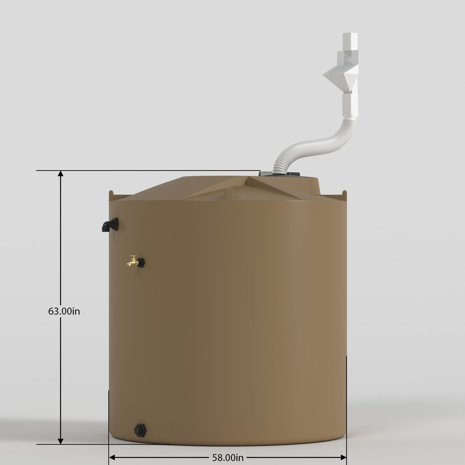 600 Gallon Rainwater Harvesting System